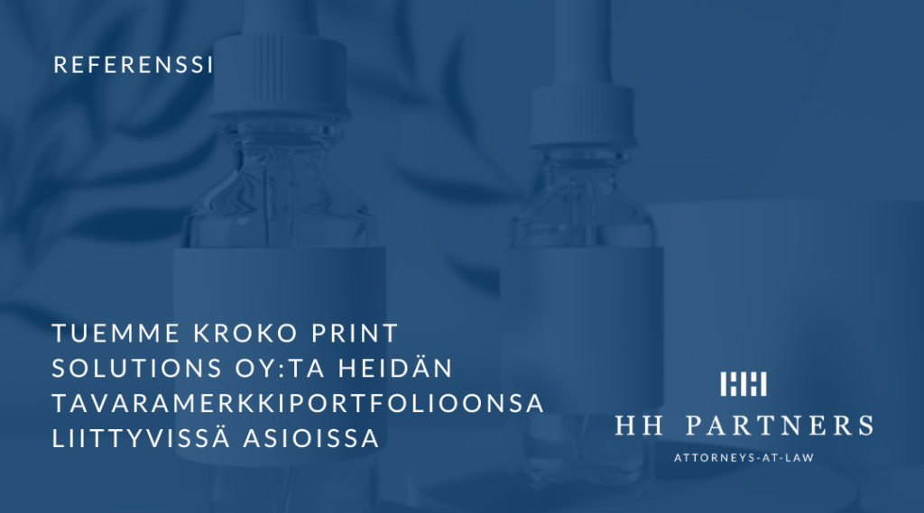 Tuemme Kroko Print Solutionsia tavaramerkkiasioissa